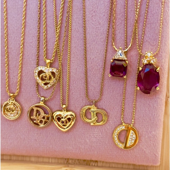 Vintage Gold Plated Dior Necklaces - Picture 4 of 12